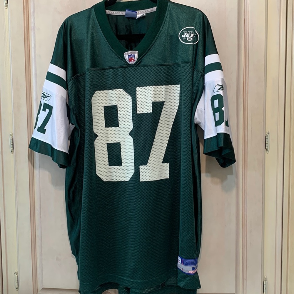Vintage Reebok NFL New York Jets Coles #87 Football Jersey Authentic - Size XL